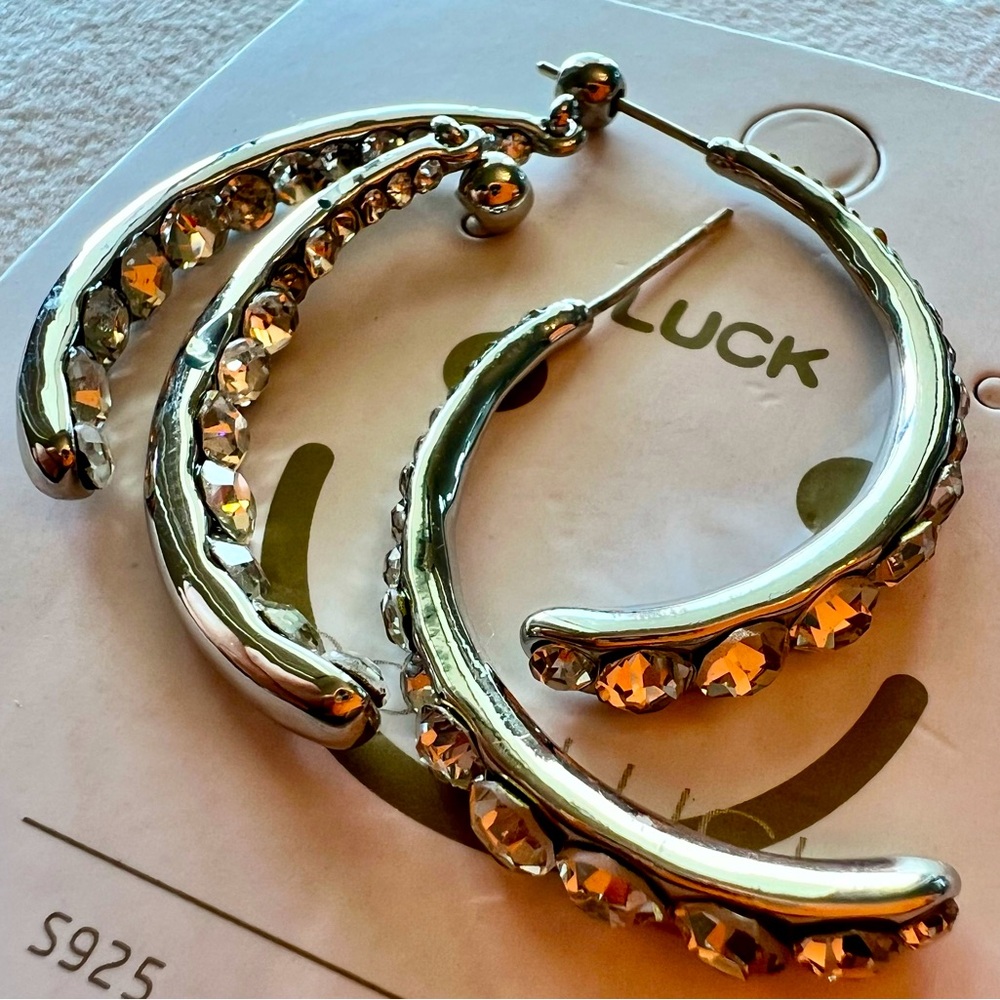 S925 Post Silver Needle Fashion Earrings